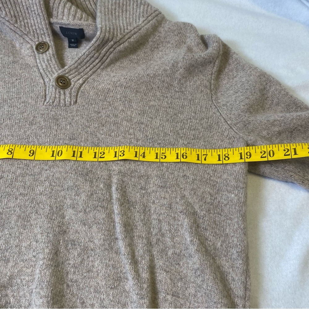 J.Crew Tan Lambswool Cowl Neck Sweater, M - Picture 5 of 8